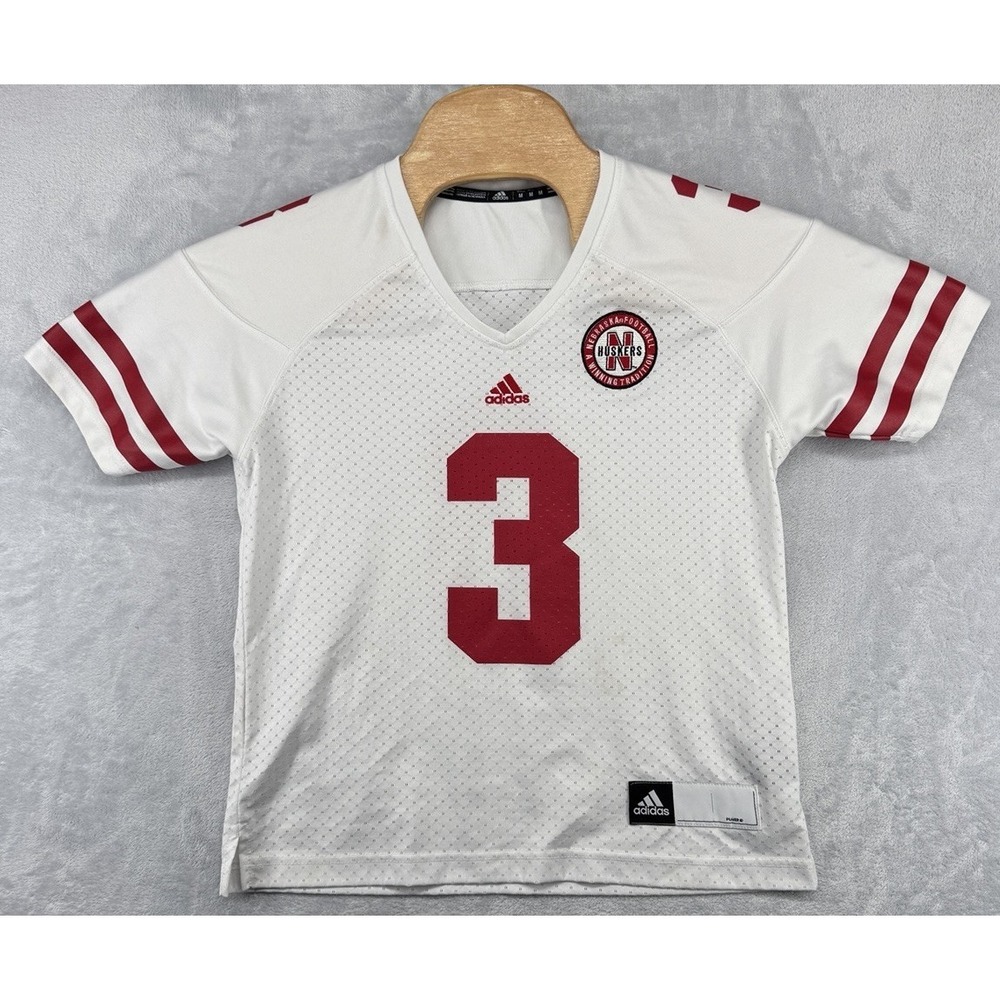 Vintage Adidas Nebraska Cornhuskers Football Jersey White Women's Size M